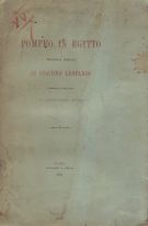 Pompeo in Egitto tragedia inedita di Giacomo Leopardi