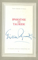 <h0>Iphigénie en Tauride <span><i>44° Maggio Musicale Fiorentino 1981 <span> Libretto n. 1 <span>Autografato</i></span></h0>